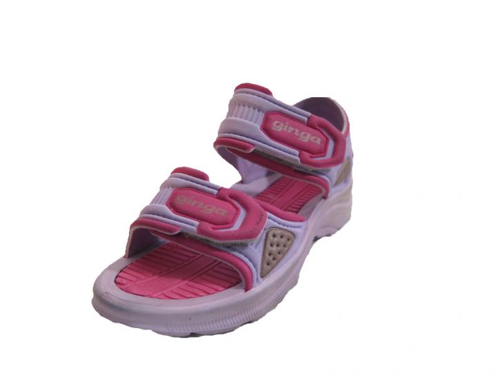 Sandalia de goma doble velcro