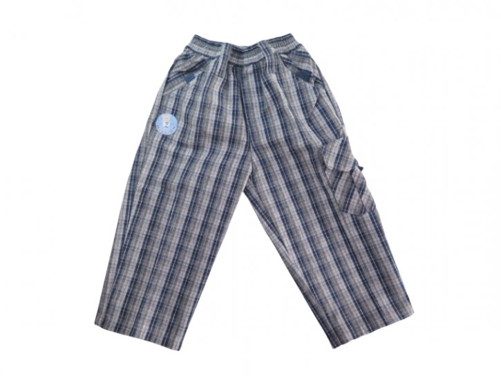 Pantalon de Viyela Escoces Cargo