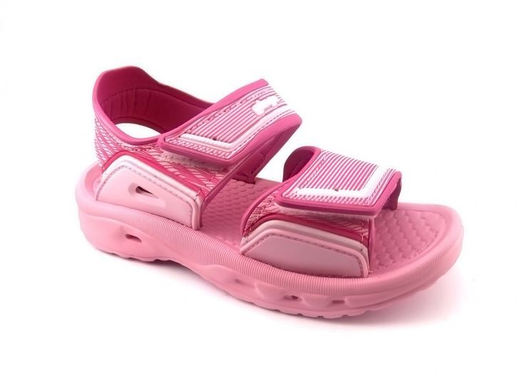 Sandalia de goma con doble velcro