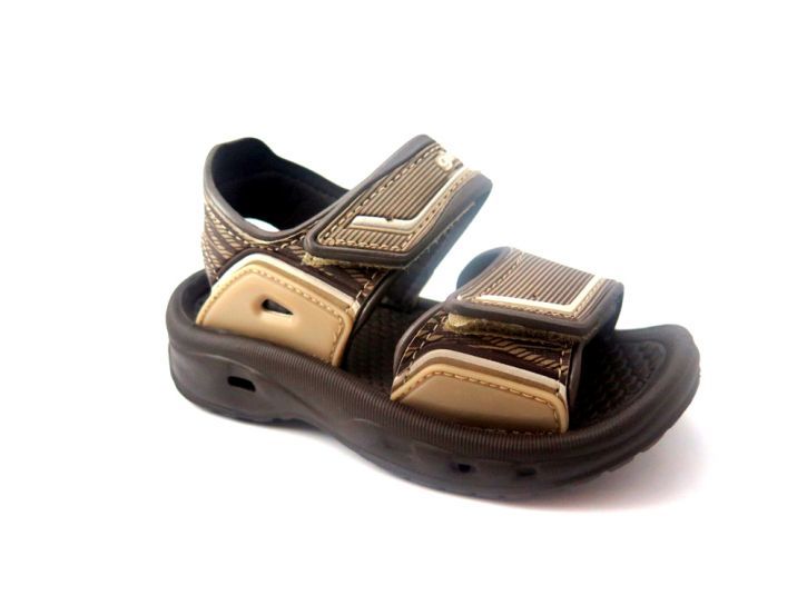 Sandalia de goma con doble velcro