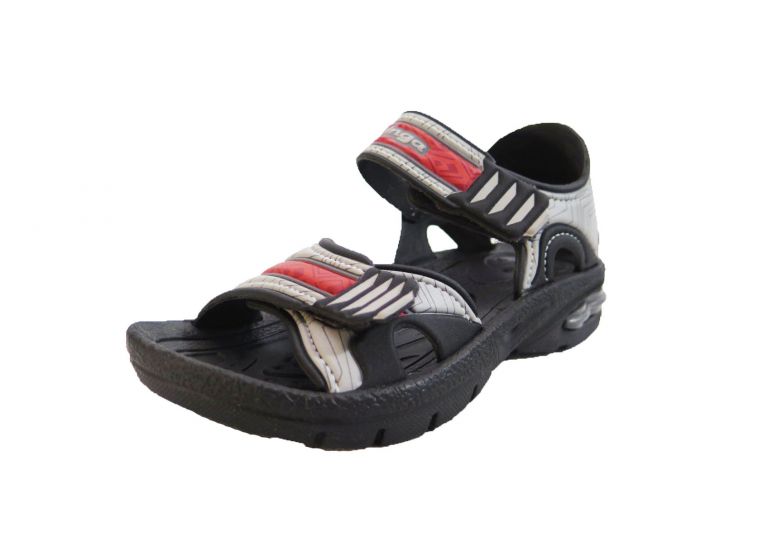 Sandalia de goma con doble velcro