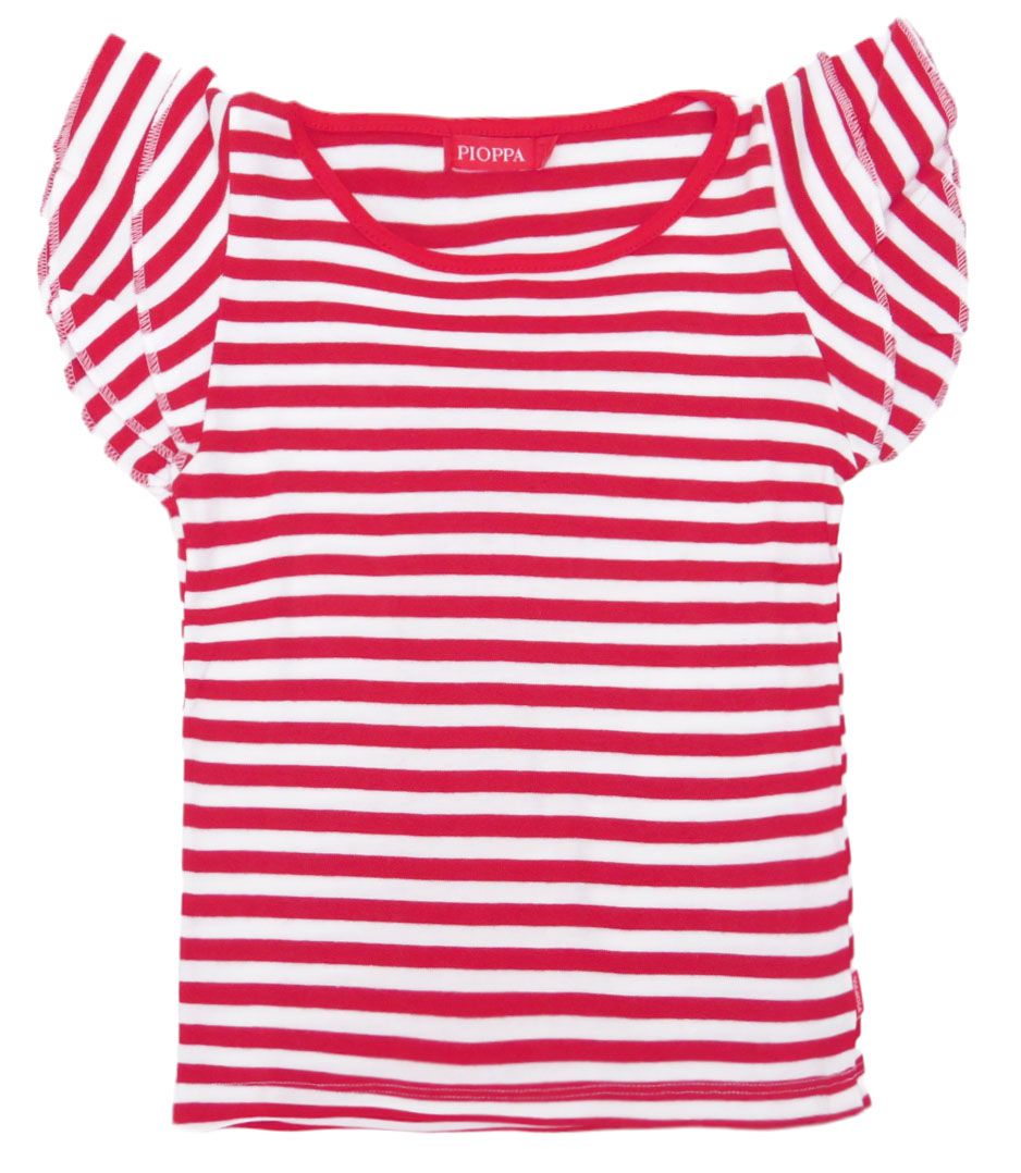 Remera Manga Corta Rayada