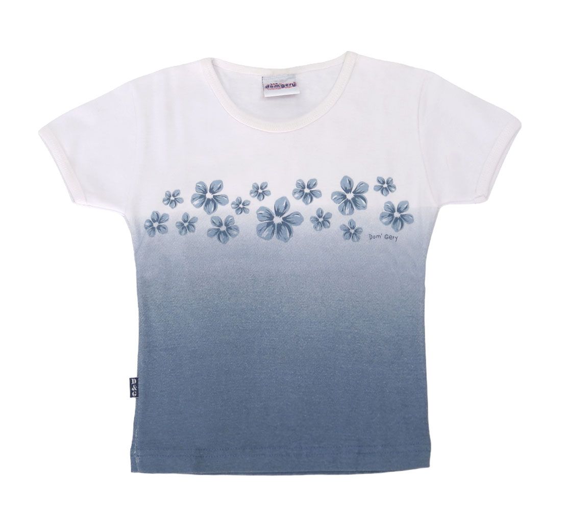 Remera Manga Corta Floreada