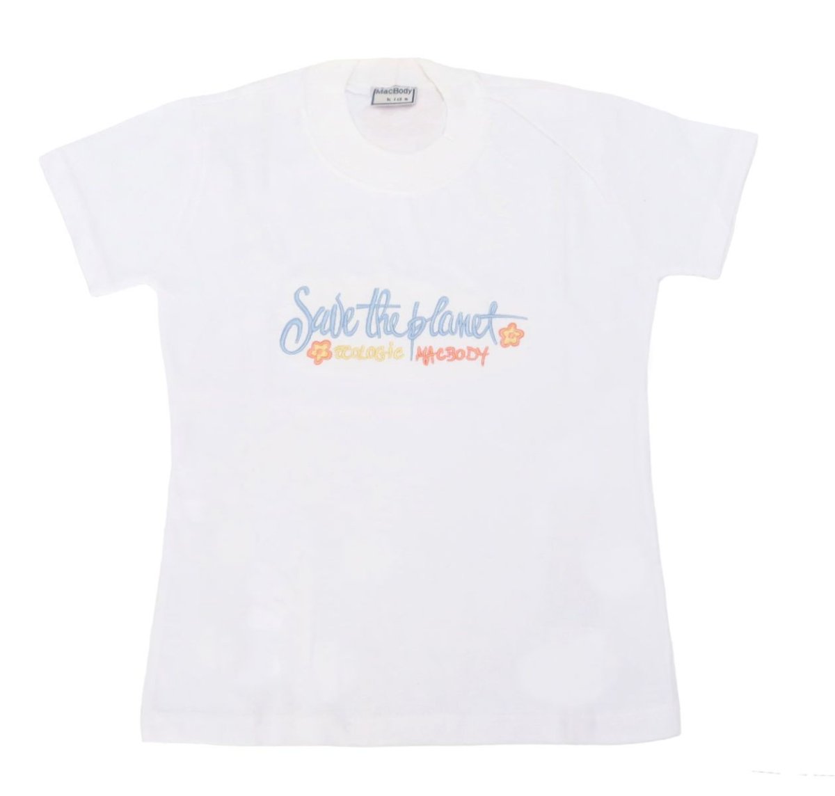 Remera Manga Corta Bordado Save The Planet