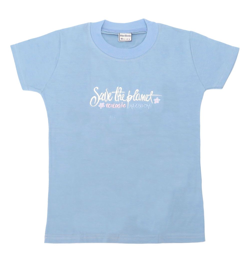 Remera Manga Corta Bordado Save The Planet