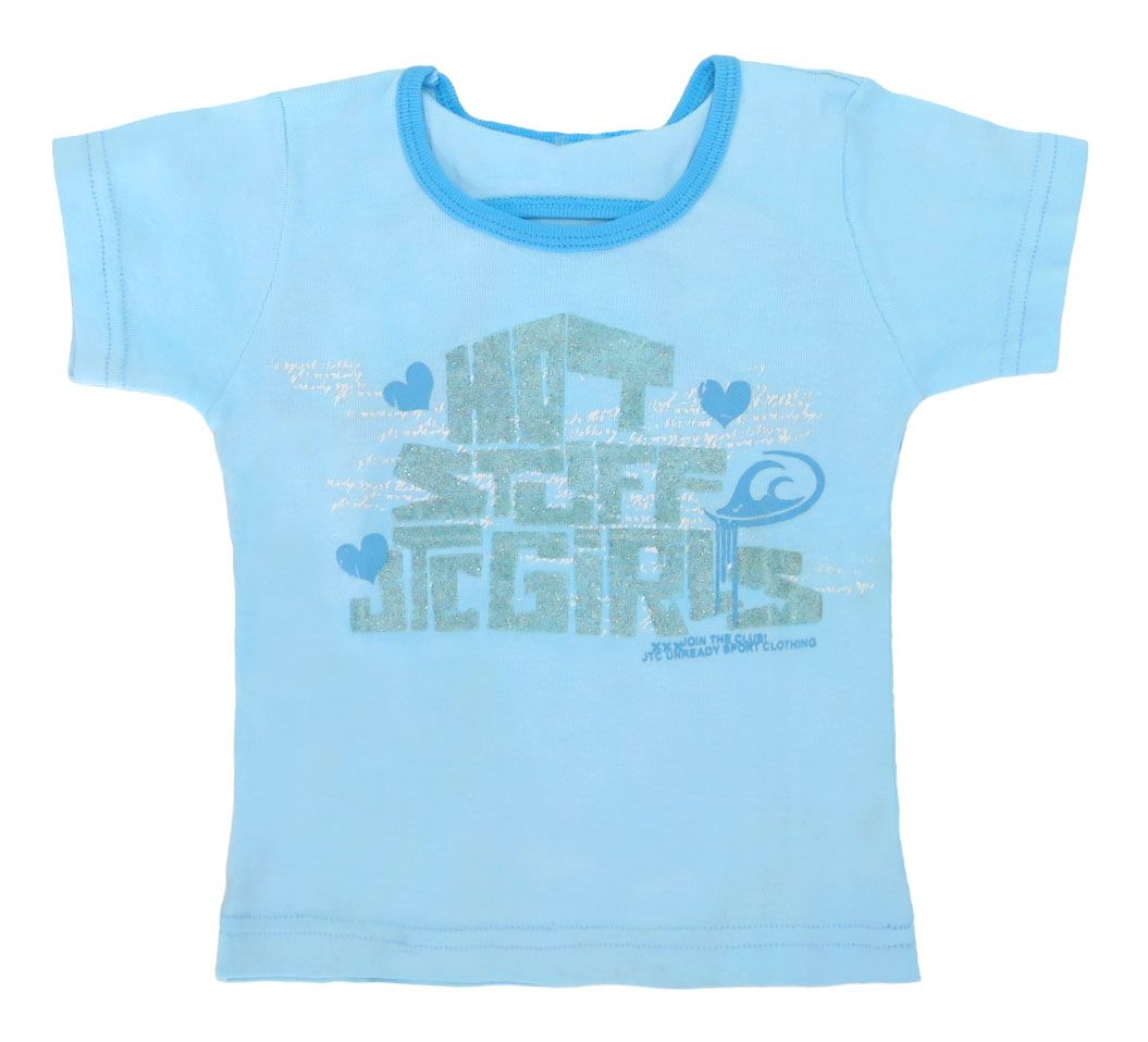 Remera Manga Corta Estampado con Glitter