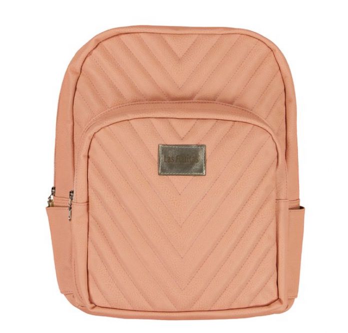 Mochila Maternal Eco Cuero JUANA Frente Matelasse