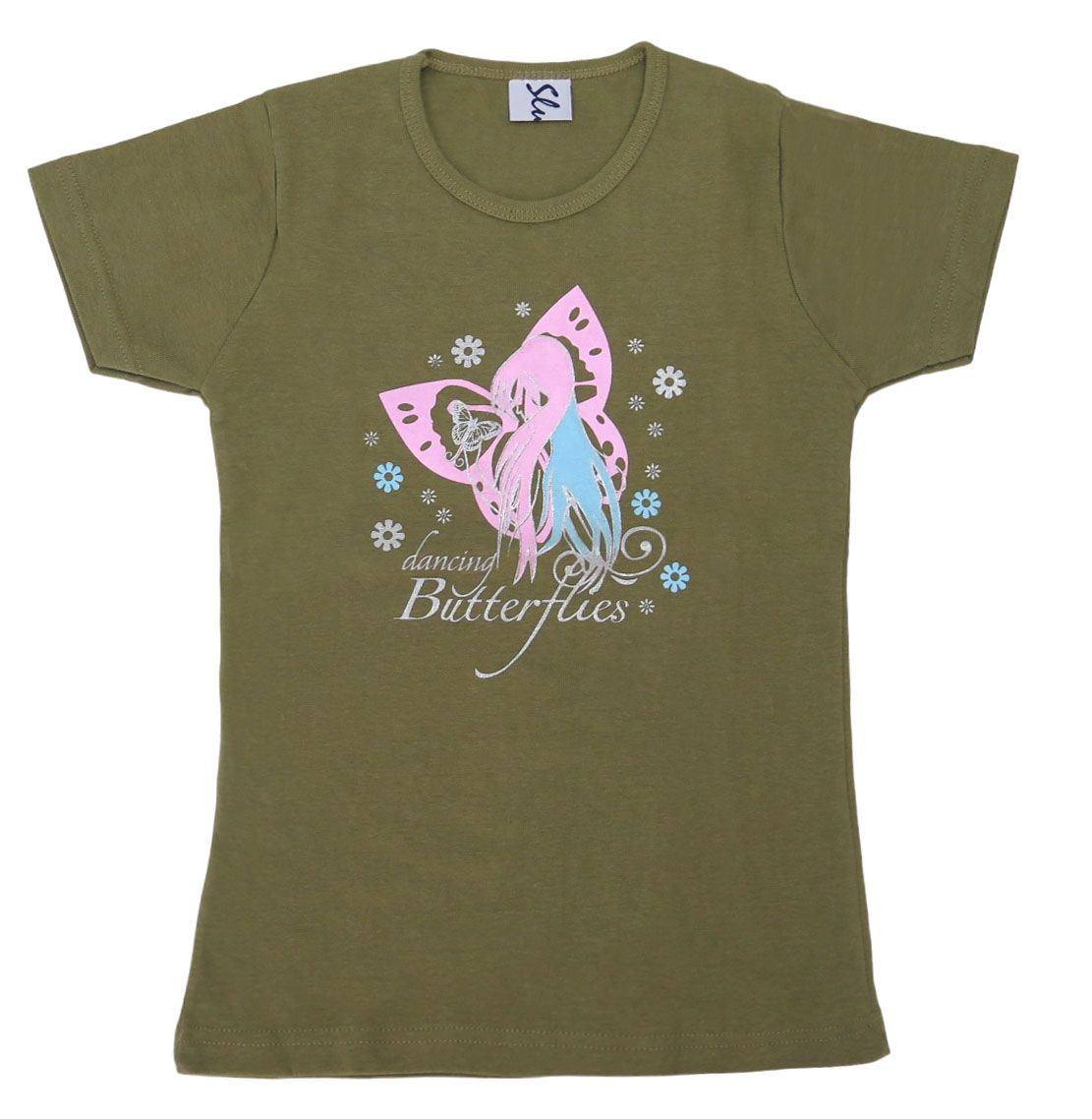 Remera Manga Corta Estampado Hadas con Brillo