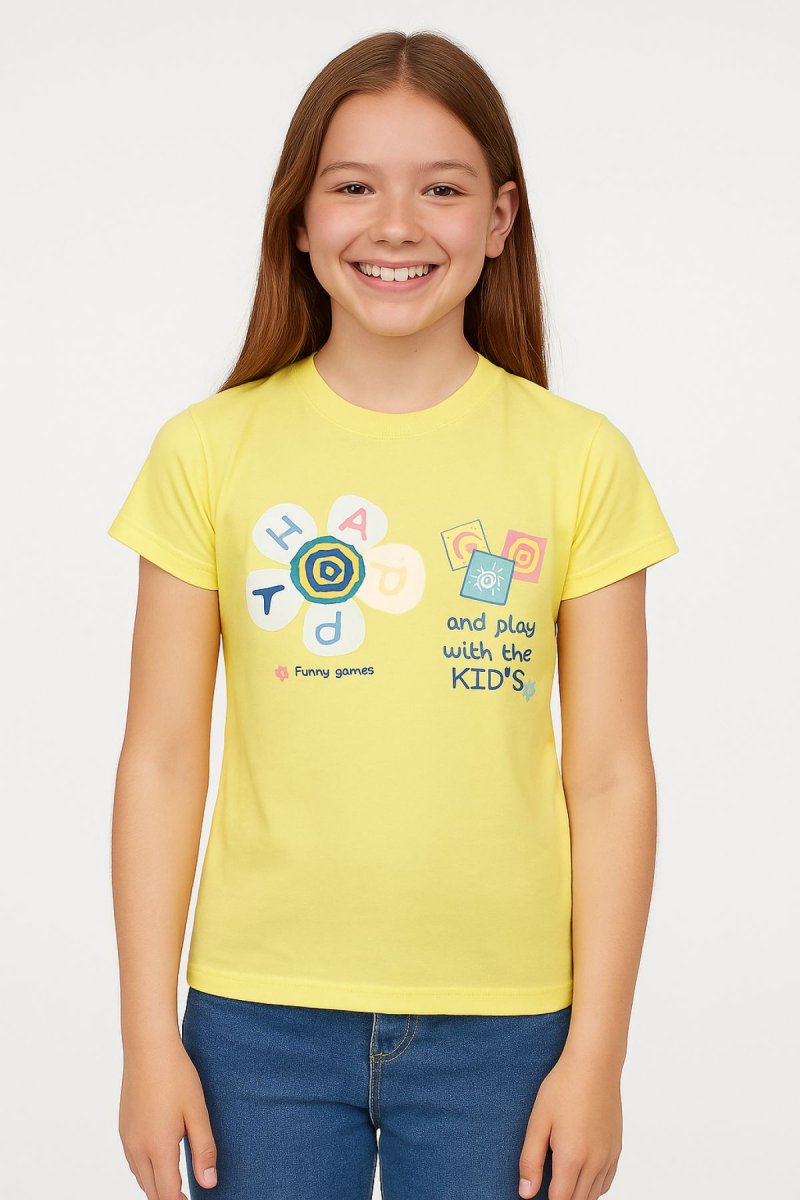 Remera Manga Corta Estampado Flor Happy Espiral