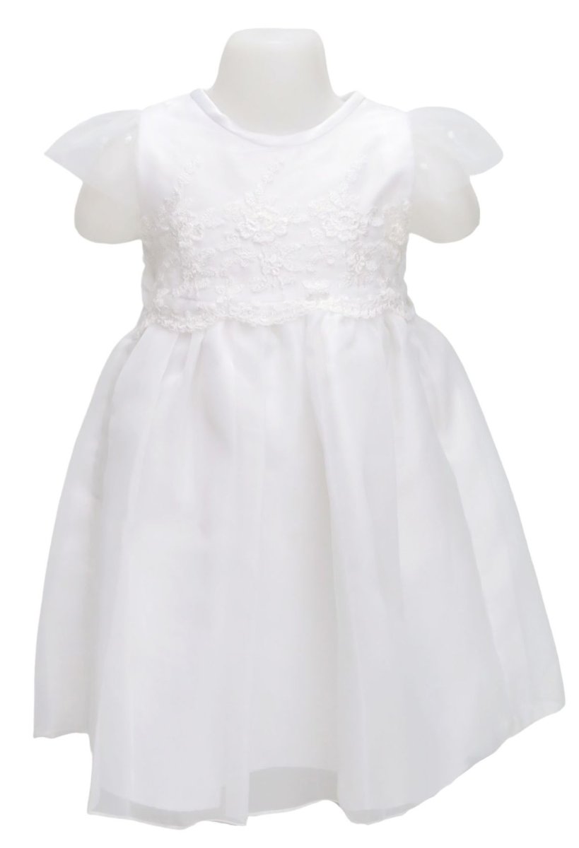 Vestido de Bautismo Tul Bordado