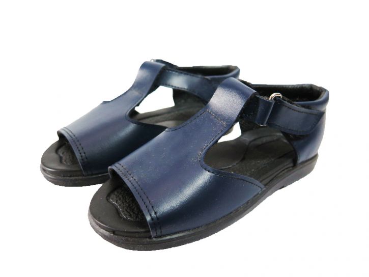 Sandalia de Ecocuero con Talon y Velcro