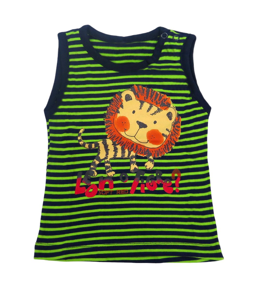 Remera Musculosa Estampado Leon