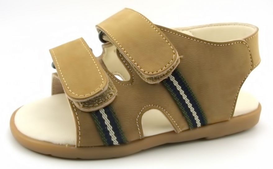 Sandalia de Nobuk con Doble Velcro