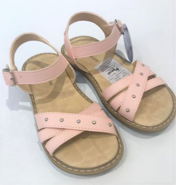 Sandalia Ecocuero Tiras Cruzadas con Tachas