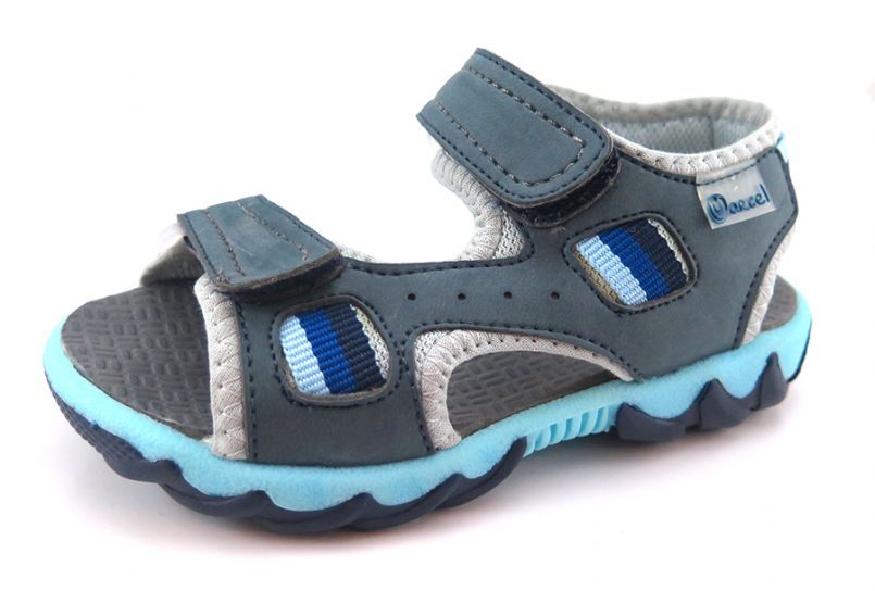 Sandalia Beach de Tela y Goma con Dos Velcros