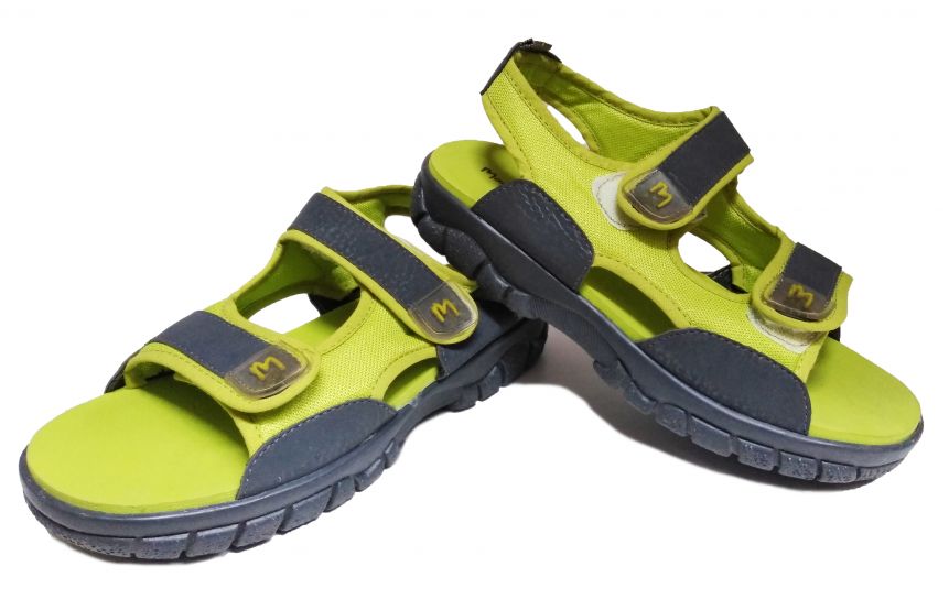 Sandalia Beach de Tela y Ecocuero con Velcro