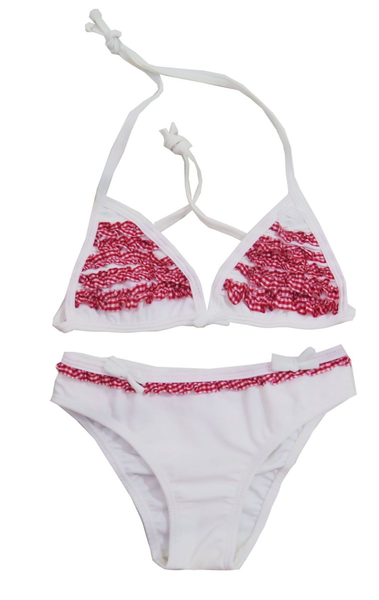 Malla de 2 Piezas con Volados Estampados Cuadrille