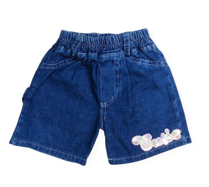 Short de Jean con Lentejuelas Bordadas Cutie