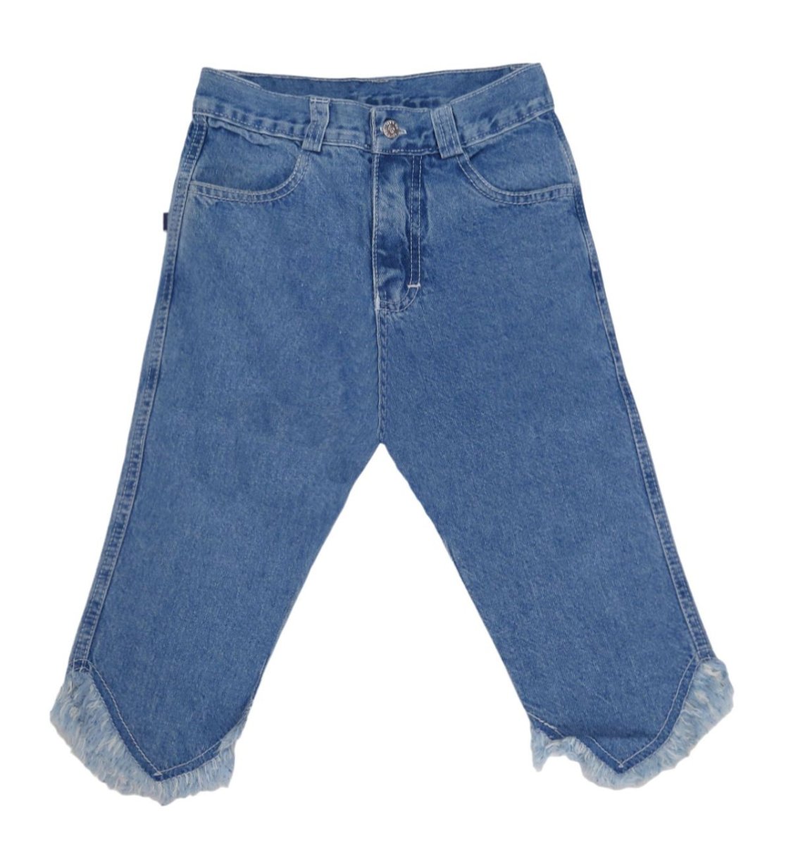 Pescadora de Jean con Ruedo Deshilachado