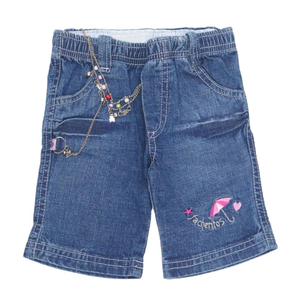 Pescadora de Jean con Bordado con Cadena