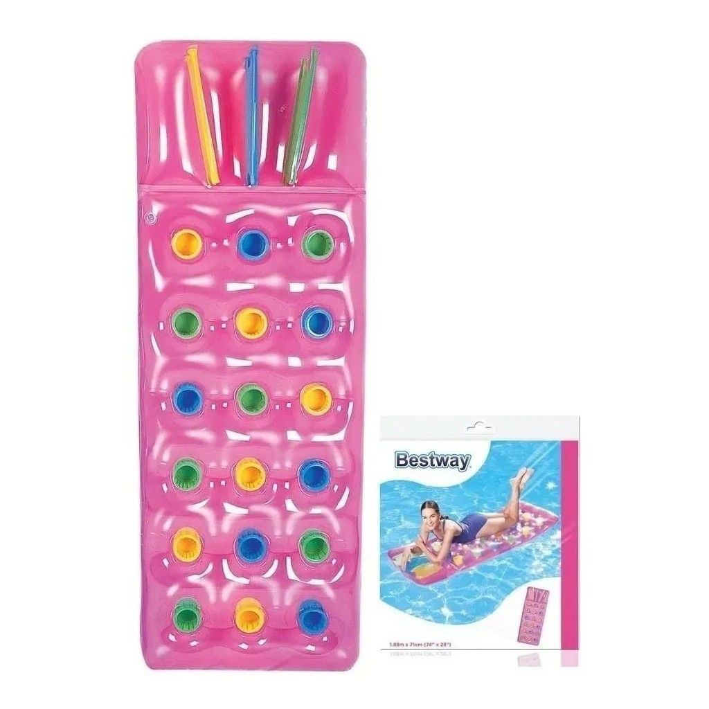 Colchoneta Inflable Con Vasos