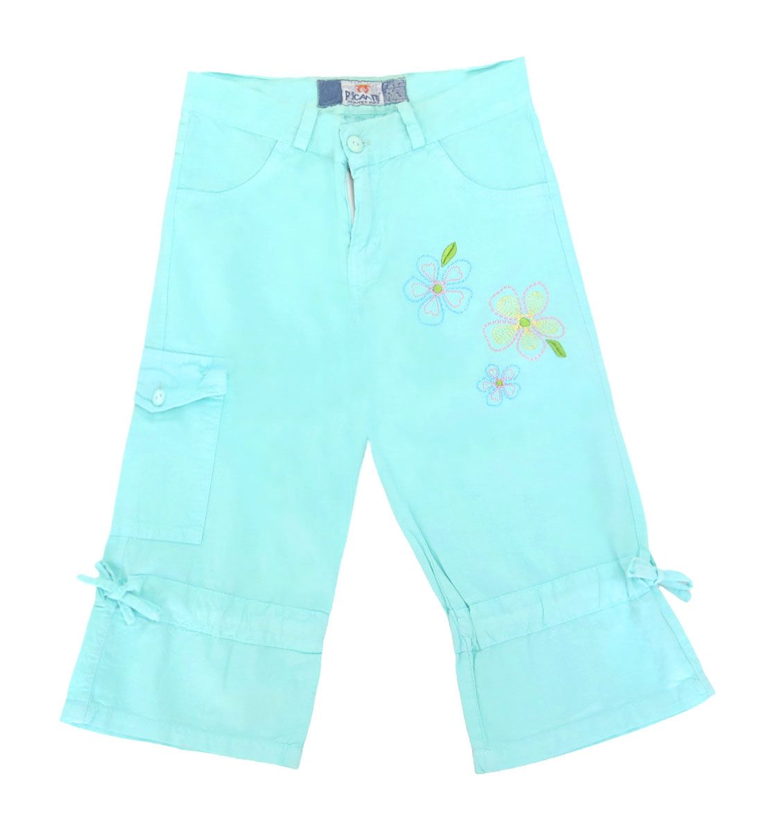 Pescadora de Tela con Flores Bordadas