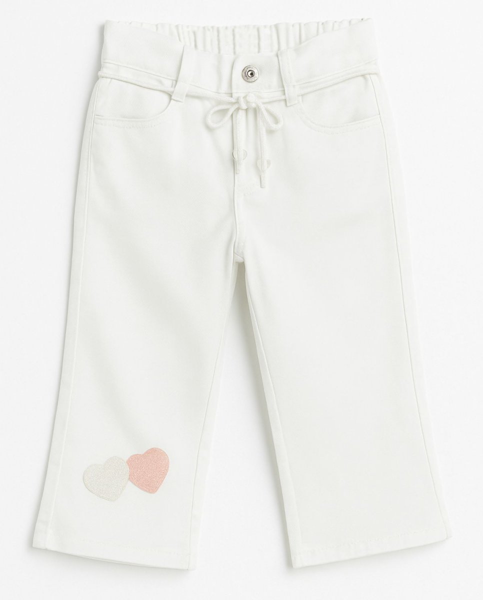 Pescadora de Tela con Aplique de Corazon y Glitter