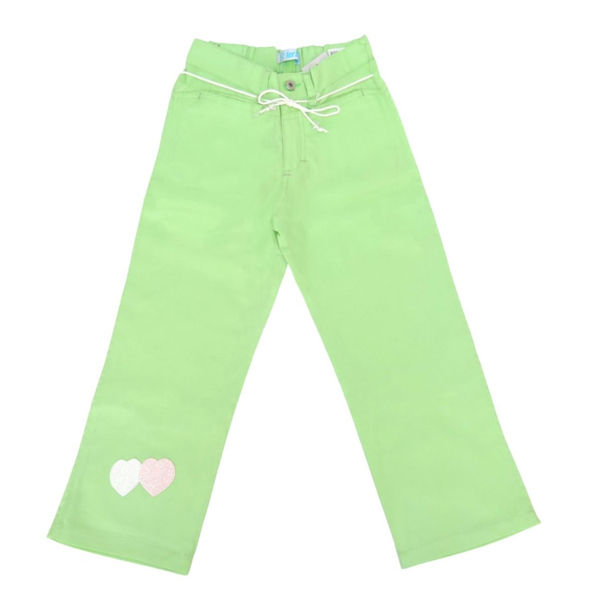 Pescadora de Tela con Aplique de Corazon y Glitter