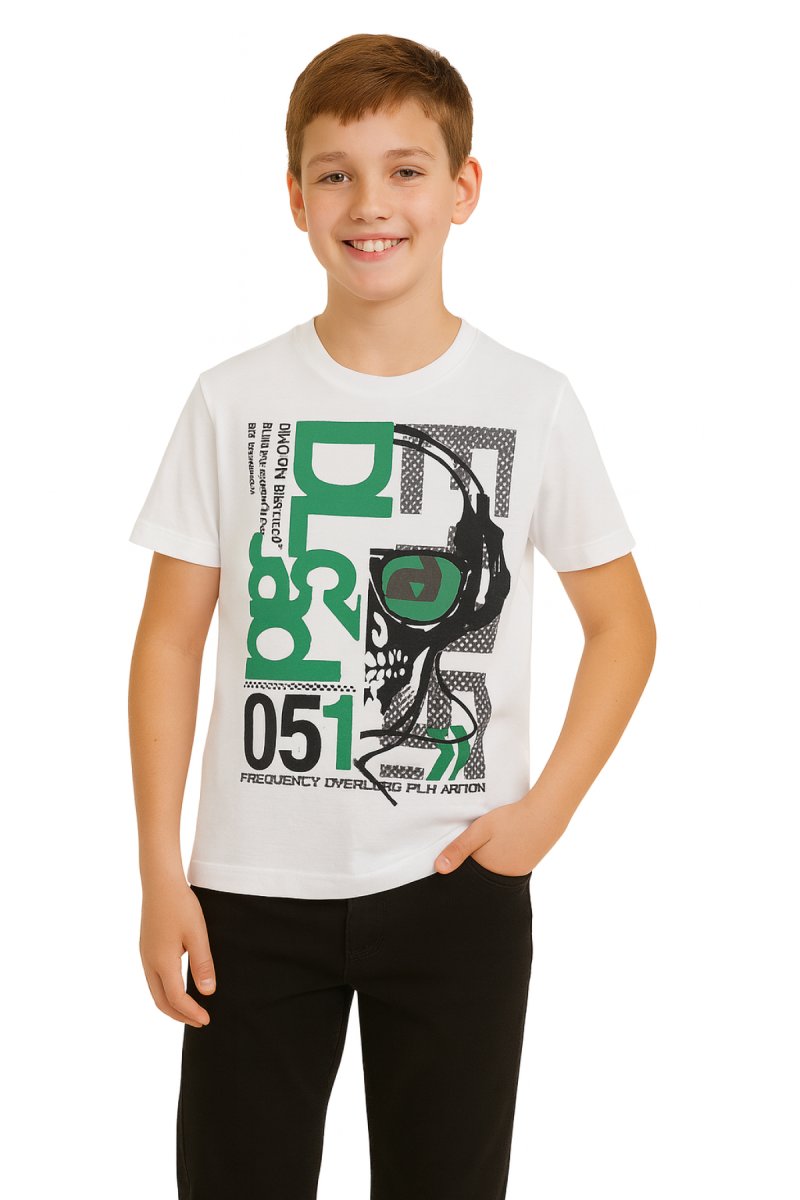 Remera Manga Corta Estampado Tipo Red