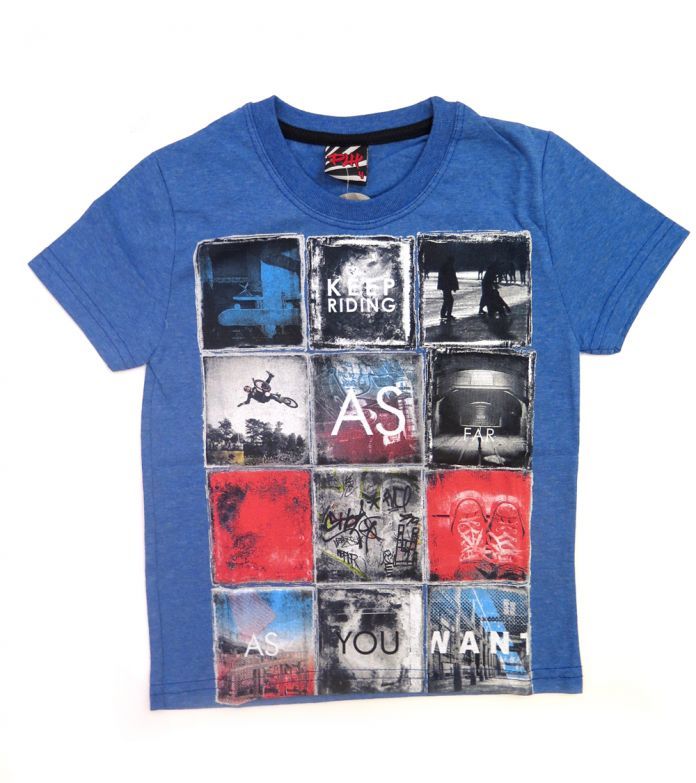 Remera Manga Corta Estampada Skate