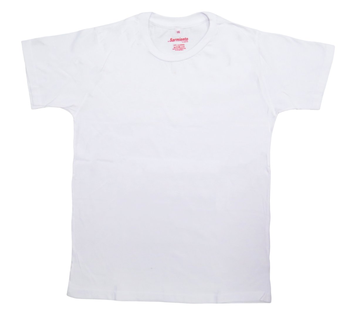 Remera Manga Corta Algodon Basica Lisa