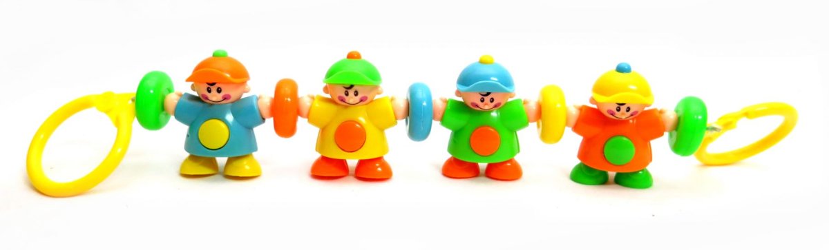 Juguetes Bebe Tira de cochecito juguetes plasticos con elastico. Eco