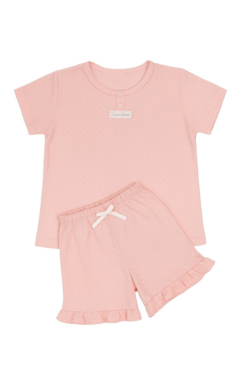 Pijama Verano Remera manga Corta y Short Estampado Flor