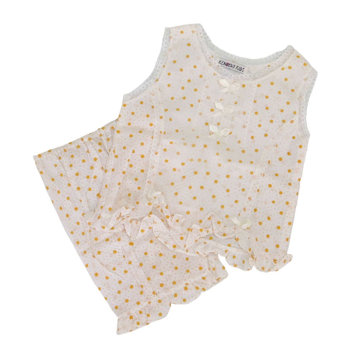 Pijama Verano Remera Musculosa y Short con Encaje