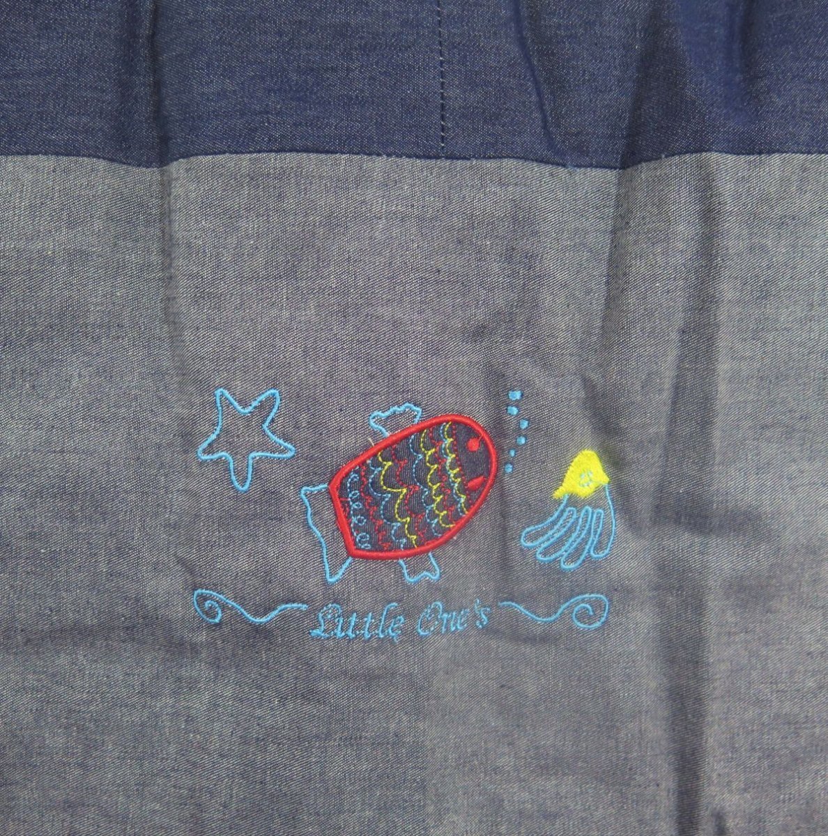 Acolchado Cuna Funcional con Chichonera Bordado de Pez