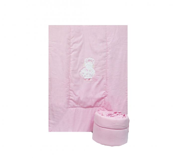 Acolchado Cuna Funcional Bordado Nena