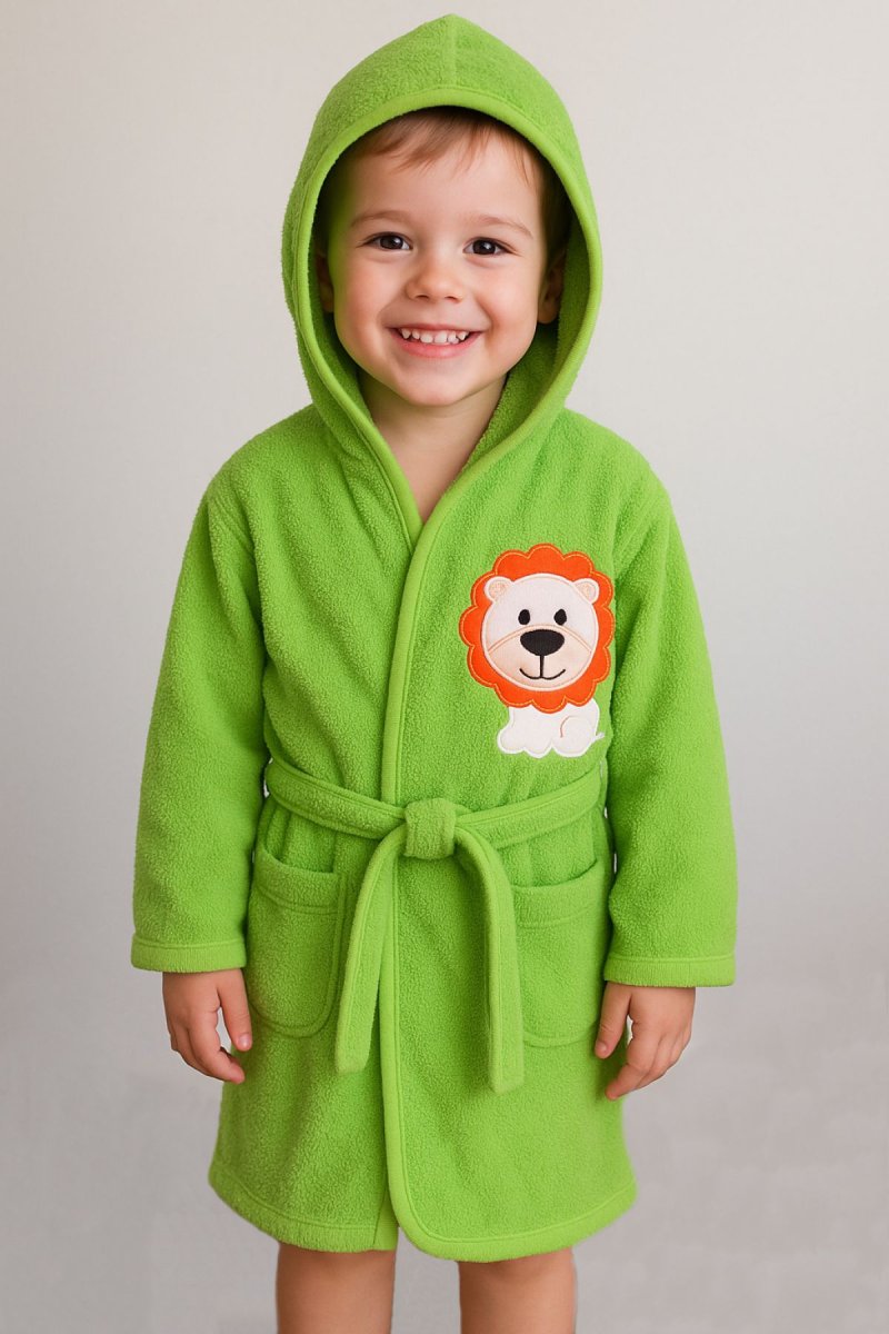 Salida de Baño Bata de Toalla con Capucha Lisa