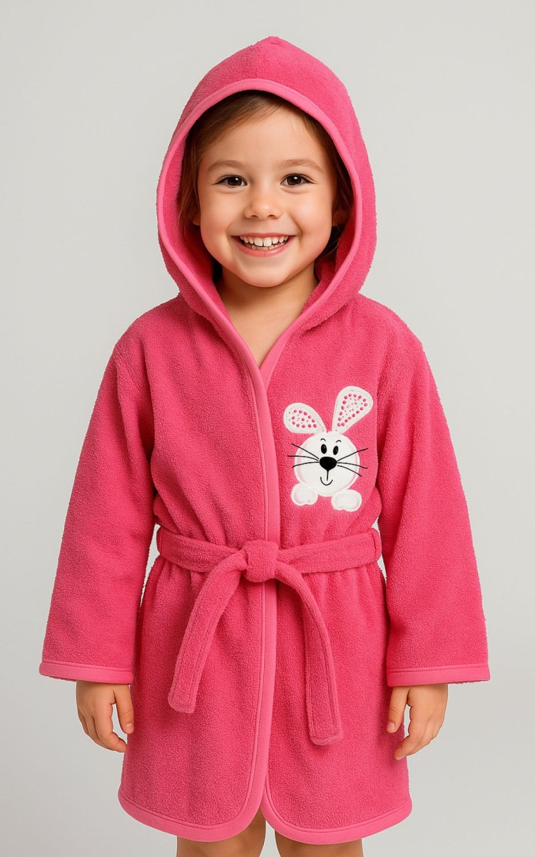 Salida de Baño Bata de Toalla con Capucha Lisa