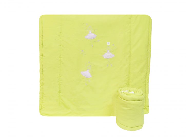 Acolchado Cuna Funcional con Chichonera con Hada Bordada