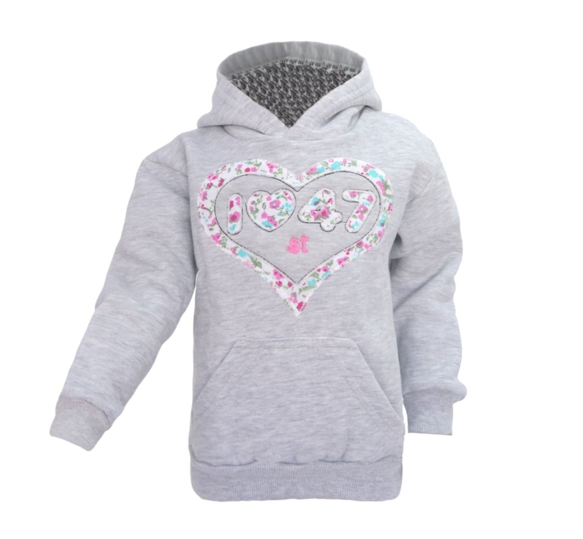 Buzo Frizado Bordado 47 st con Capucha Forrada