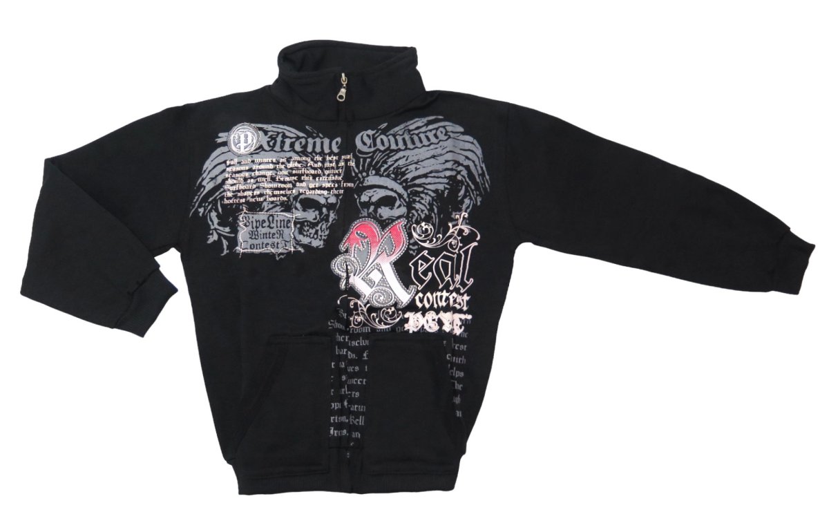 Campera de Acetato Frizado Estampado Real