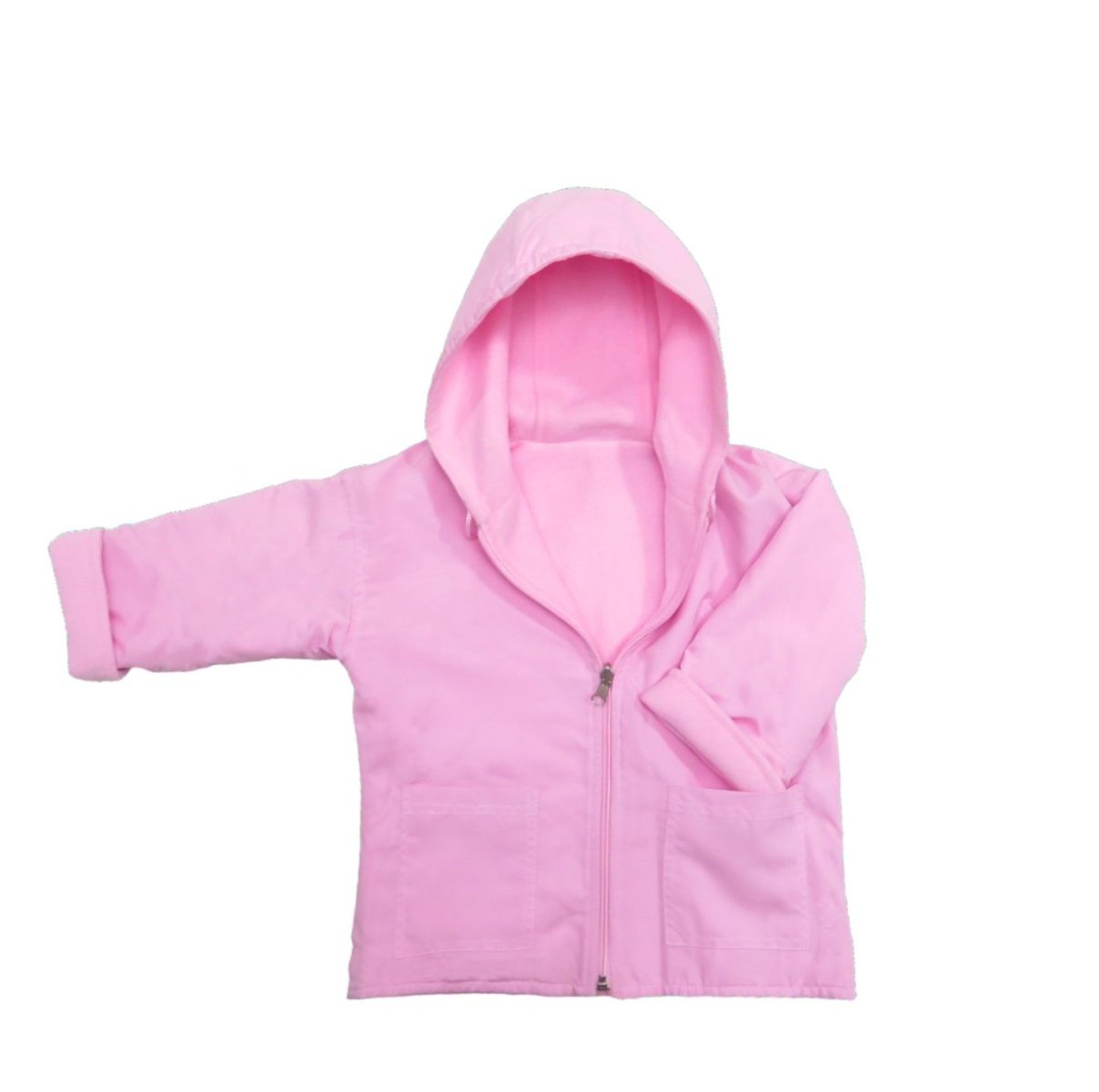 Campera Reversible con Capucha Gabardina - Polar