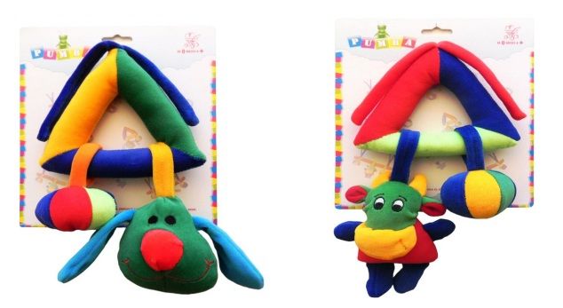 Triangulo Colgante 3 piezas de plush Perro