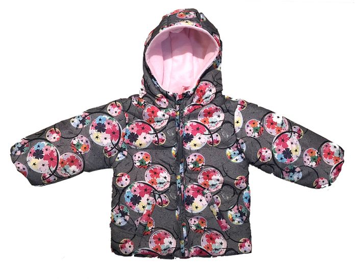 Campera Estampada Polar Con Capucha - Con Wata - Silver