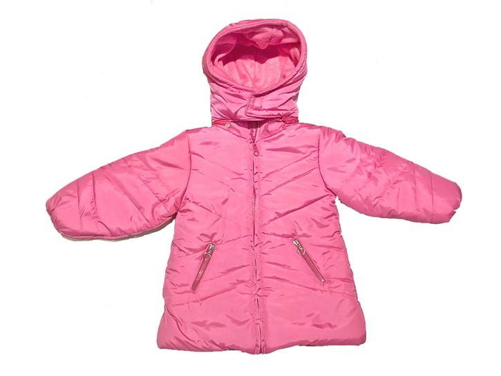 Tapado Bebe Liso Wata - Silver y Polar Con Capucha Desmontable