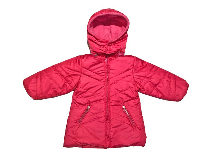 Tapado Bebe Liso Wata - Silver y Polar Con Capucha Desmontable