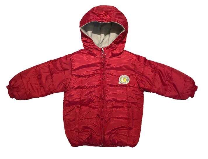 Campera Lisa con Capucha Silver y Polar