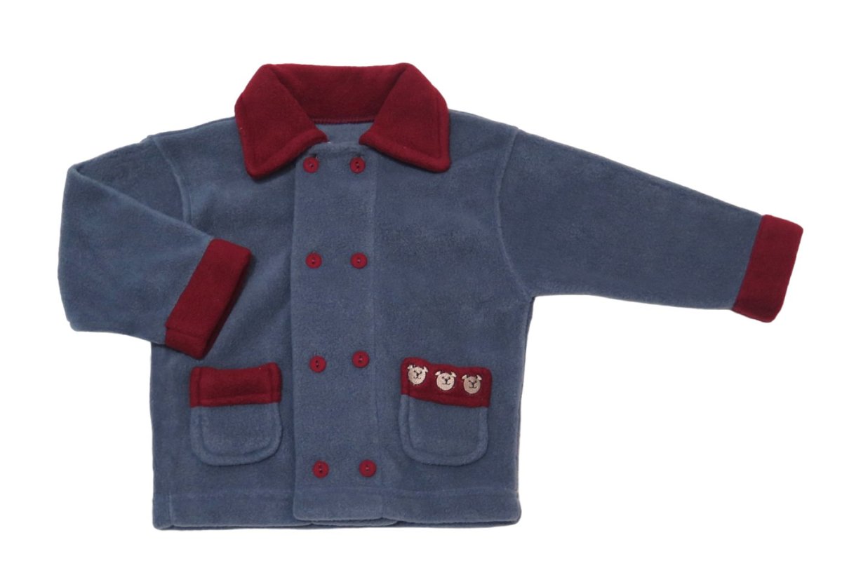 Campera Tapado de Polar con Oso Bordados