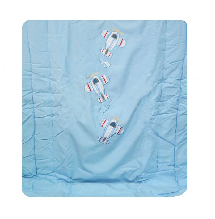 Acolchado 1 Plaza Bordado de Avion