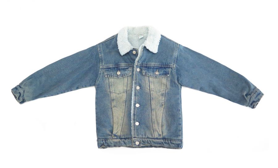 Campera de Jean Prelavado con Cordero